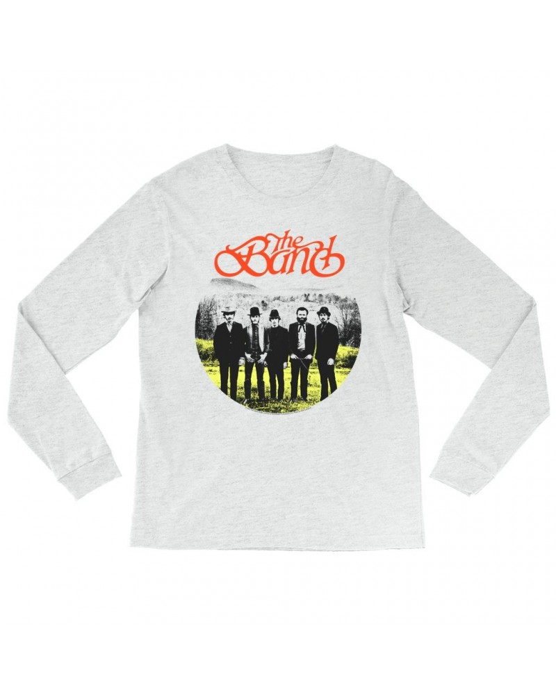 The Band Heather Long Sleeve Shirt | Group Photo Landscape Design Shirt $10.48 Shirts