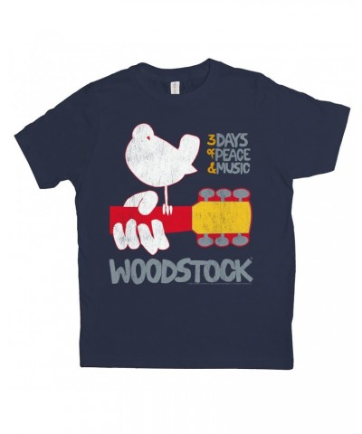 Woodstock Kids T-Shirt | 3 Days Of Peace And Music Logo Kids Shirt $10.33 Kids