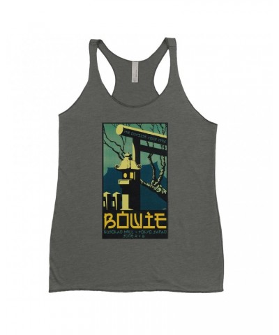 David Bowie Ladies' Tank Top | Busokan Hall Tokyo Japan Concert Poster Shirt $8.97 Shirts