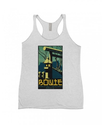 David Bowie Ladies' Tank Top | Busokan Hall Tokyo Japan Concert Poster Shirt $8.97 Shirts