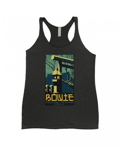 David Bowie Ladies' Tank Top | Busokan Hall Tokyo Japan Concert Poster Shirt $8.97 Shirts