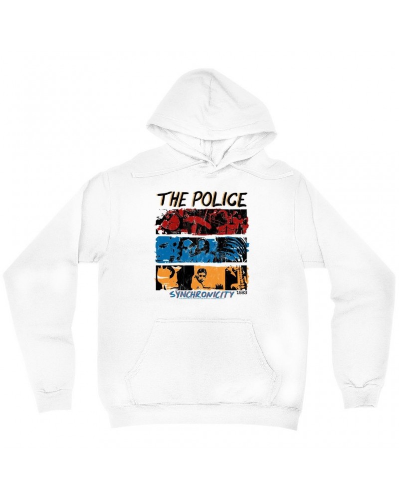 The Police Hoodie | 1983 Synchronicity Tour Distressed Hoodie $14.78 Sweatshirts