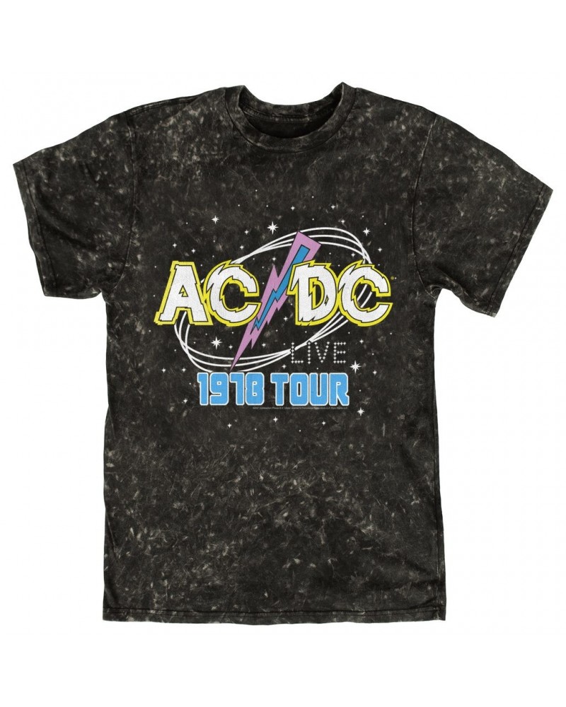 AC/DC T-shirt | LIVE 1978 Tour Design Mineral Wash Shirt $9.88 Shirts