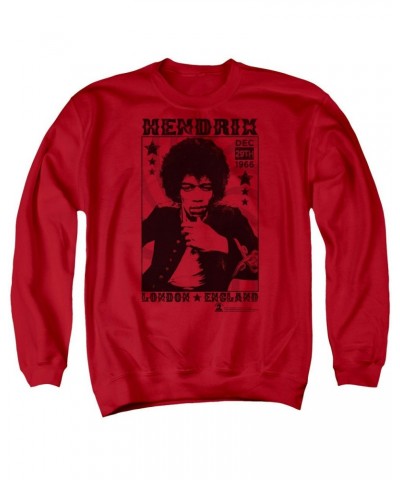 Jimi Hendrix London 1966 Crewneck Sweatshirt $19.25 Sweatshirts