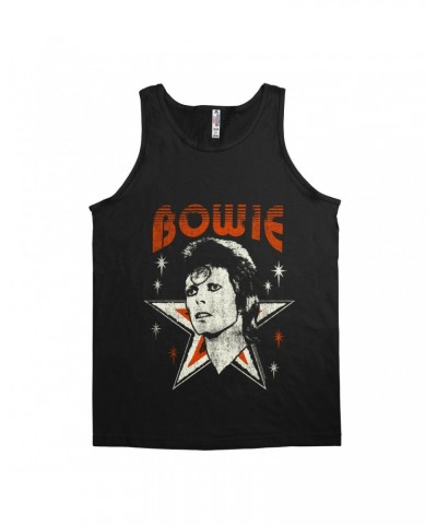 David Bowie Unisex Tank Top | Vintage Retro Star Design Logo Shirt $8.23 Shirts