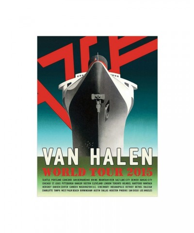 Van Halen World Tour Ship Poster $4.78 Decor