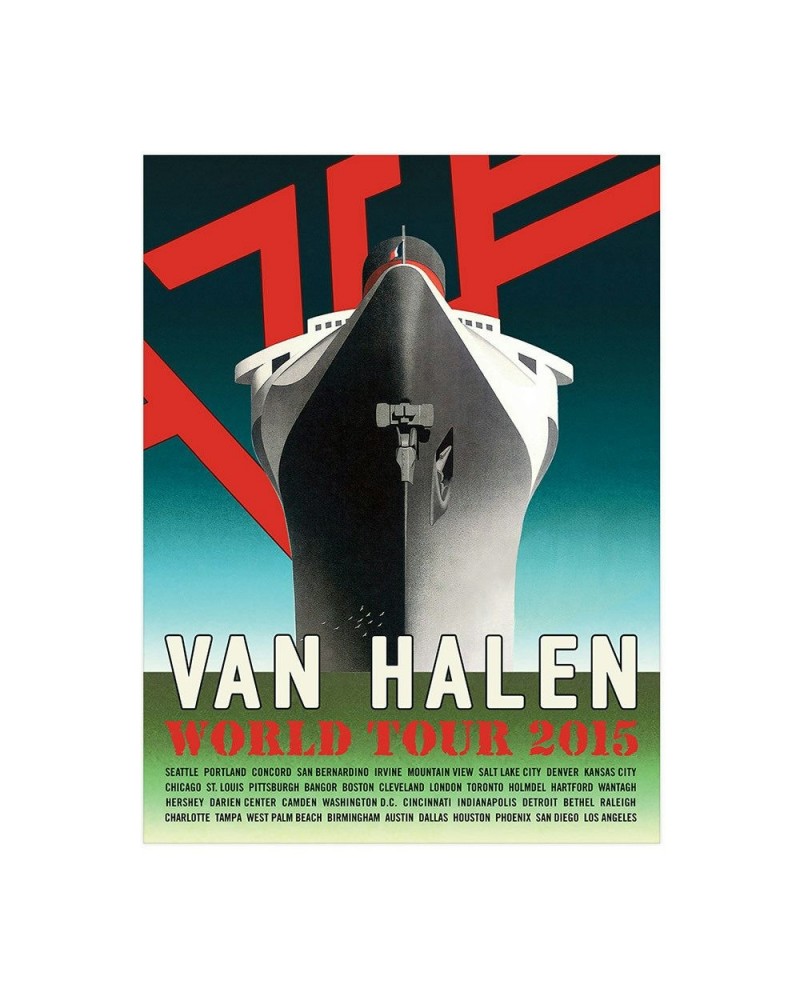 Van Halen World Tour Ship Poster $4.78 Decor