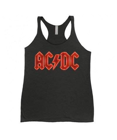 AC/DC Ladies' Tank Top | Neon Lights Logo Shirt $12.45 Shirts