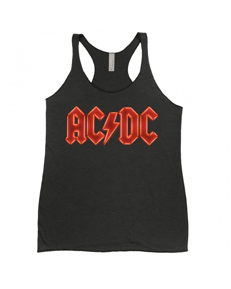 AC/DC Ladies' Tank Top | Neon Lights Logo Shirt $12.45 Shirts