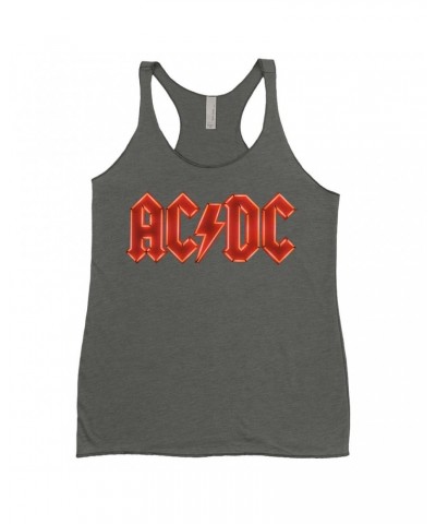 AC/DC Ladies' Tank Top | Neon Lights Logo Shirt $12.45 Shirts