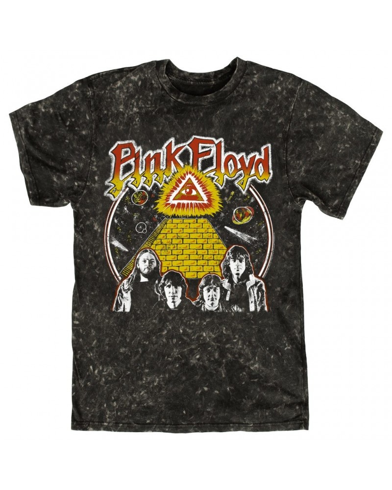 Pink Floyd T-shirt | All Seeing Eye Art Mineral Wash Shirt $9.88 Shirts