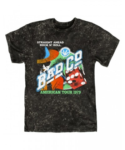 Bad Company T-shirt | American Tour 1979 Vintage Distressed Mineral Wash Shirt $9.58 Shirts