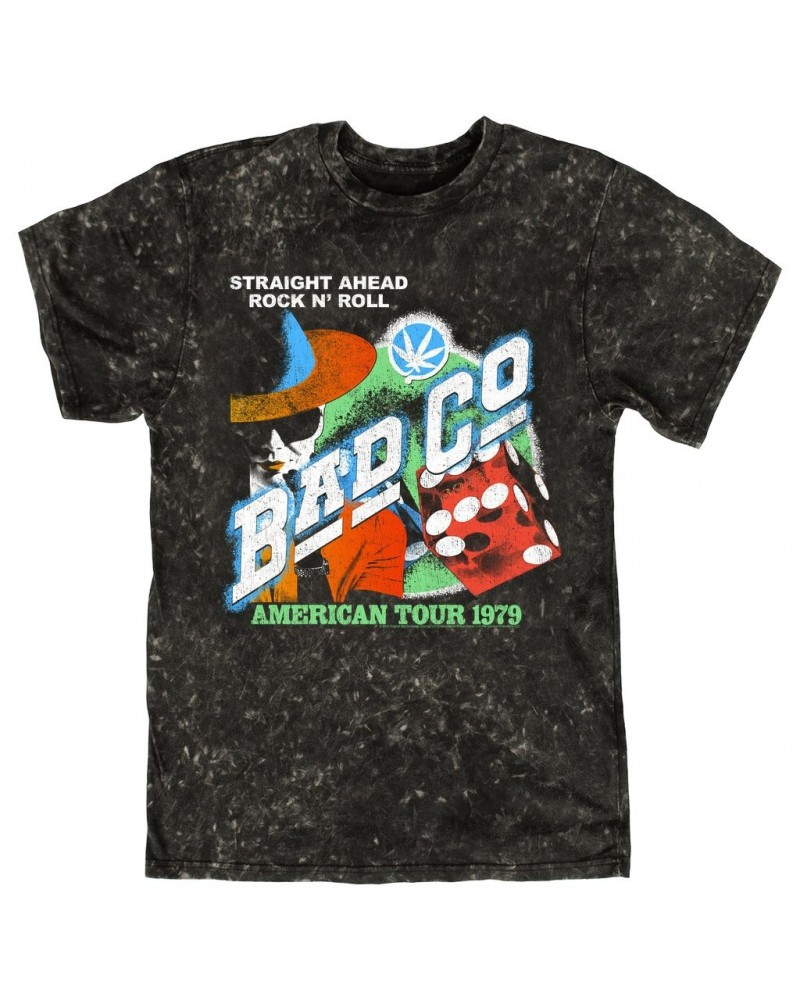 Bad Company T-shirt | American Tour 1979 Vintage Distressed Mineral Wash Shirt $9.58 Shirts