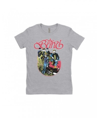 The Band Ladies' Boyfriend T-Shirt | Group Photo Car Design Distressed Shirt $10.48 Shirts