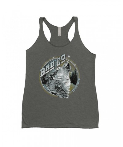 Bad Company Ladies' Tank Top | Wolf Pack Tour 1976 Distressed Shirt $8.97 Shirts