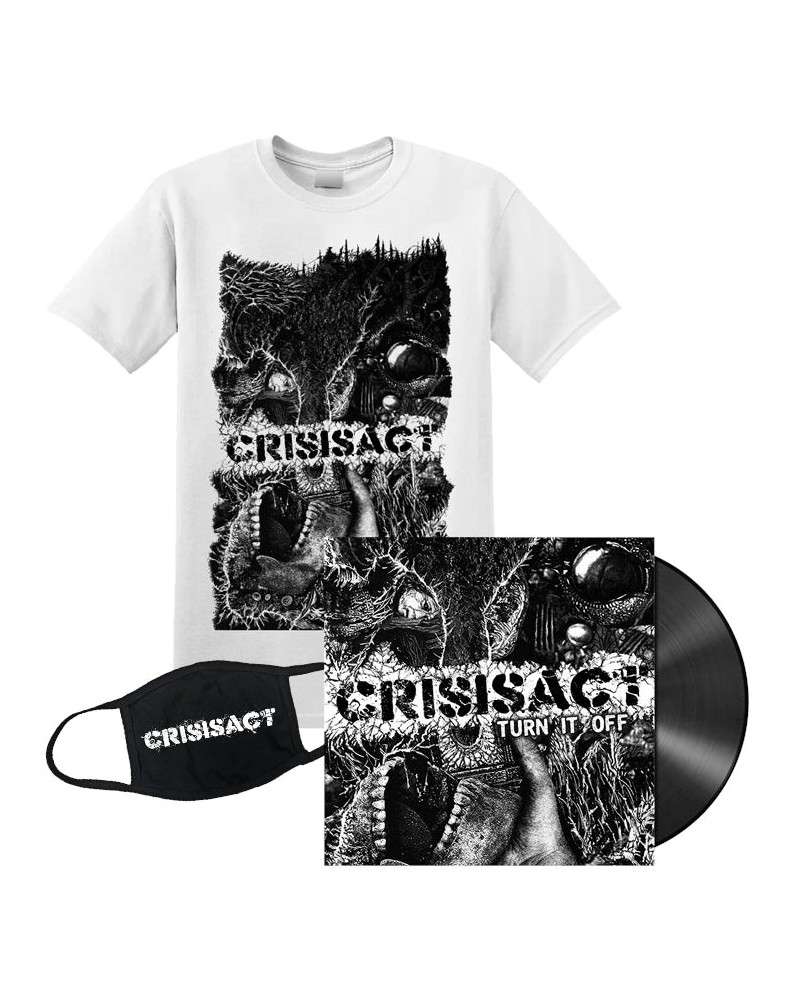 CrisisAct Turn It Off' 7" Bundle White Shirt $10.90 Vinyl