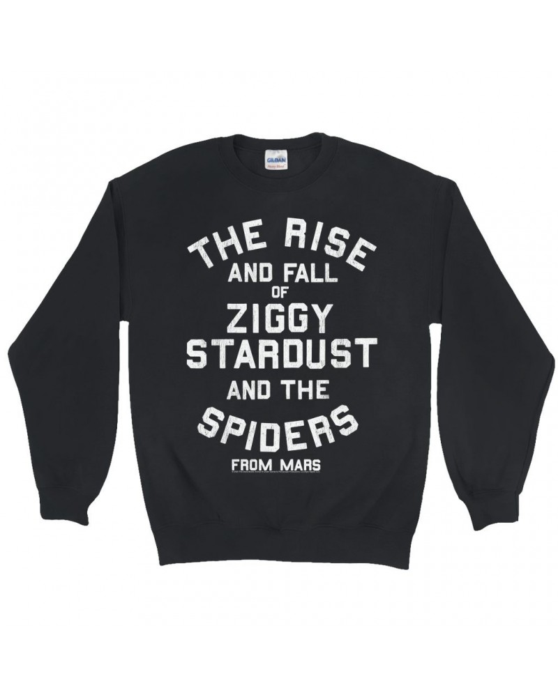 David Bowie Sweatshirt | The Rise And Fall Of Ziggy Stardust Sweatshirt $13.28 Sweatshirts