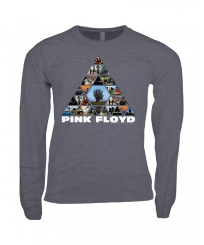 Pink Floyd Long Sleeve Shirt | Pyramid Photo Album Collage Shirt $11.98 Shirts