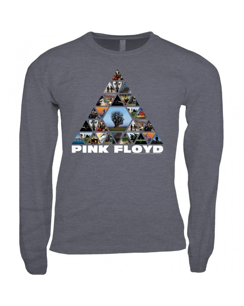 Pink Floyd Long Sleeve Shirt | Pyramid Photo Album Collage Shirt $11.98 Shirts