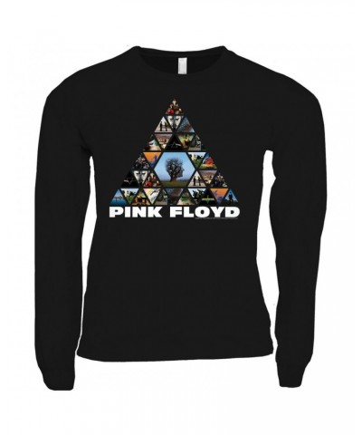 Pink Floyd Long Sleeve Shirt | Pyramid Photo Album Collage Shirt $11.98 Shirts