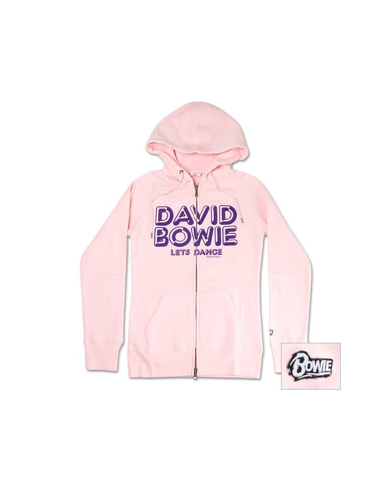 David Bowie Women's Pink Let's Dance Hoodie $33.75 Sweatshirts