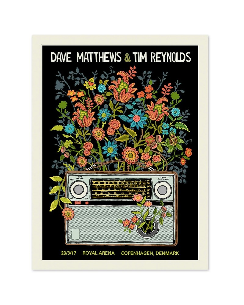 Dave Matthews Band Dave & Tim Show Poster - Copenhagen Denmark 3/29/2017 $12.40 Decor