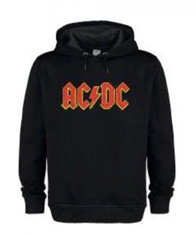 AC/DC Vintage Hooded Sweatshirt - Amplified Logo $29.40 Sweatshirts