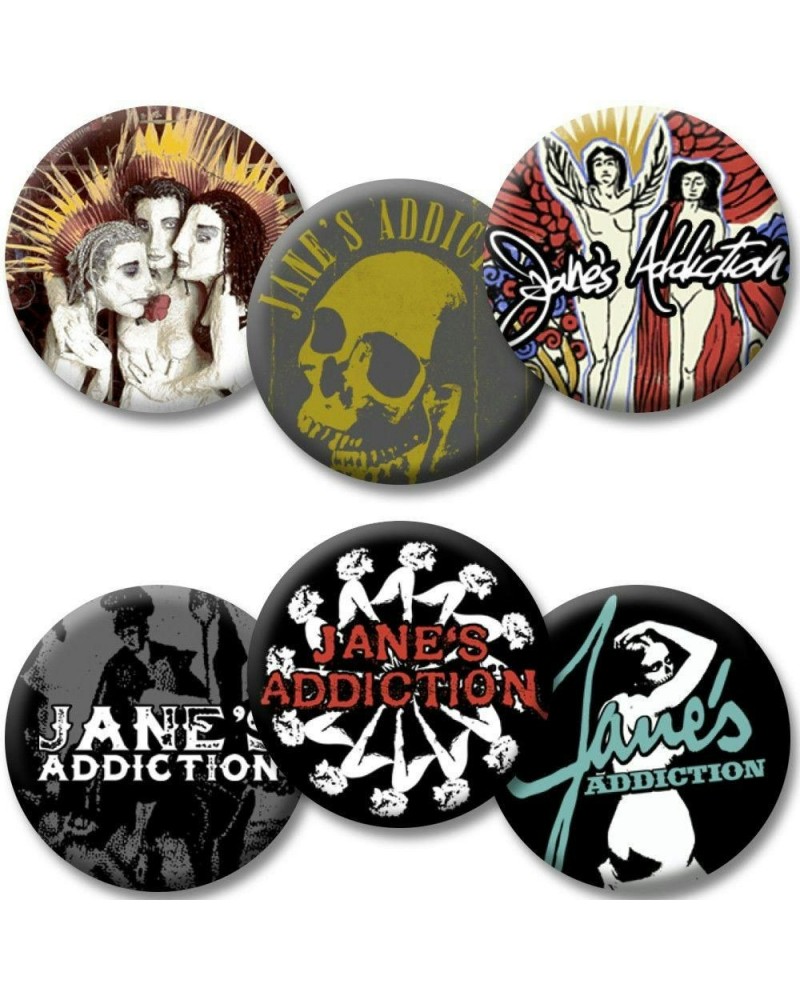 Jane's Addiction Logo Button Set $4.60 Accessories