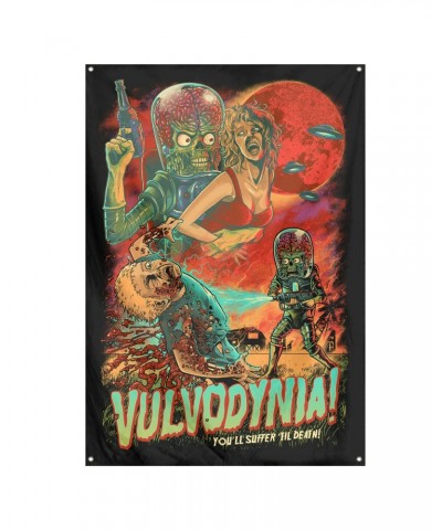 Vulvodynia "Invaders" Flag $9.00 Decor