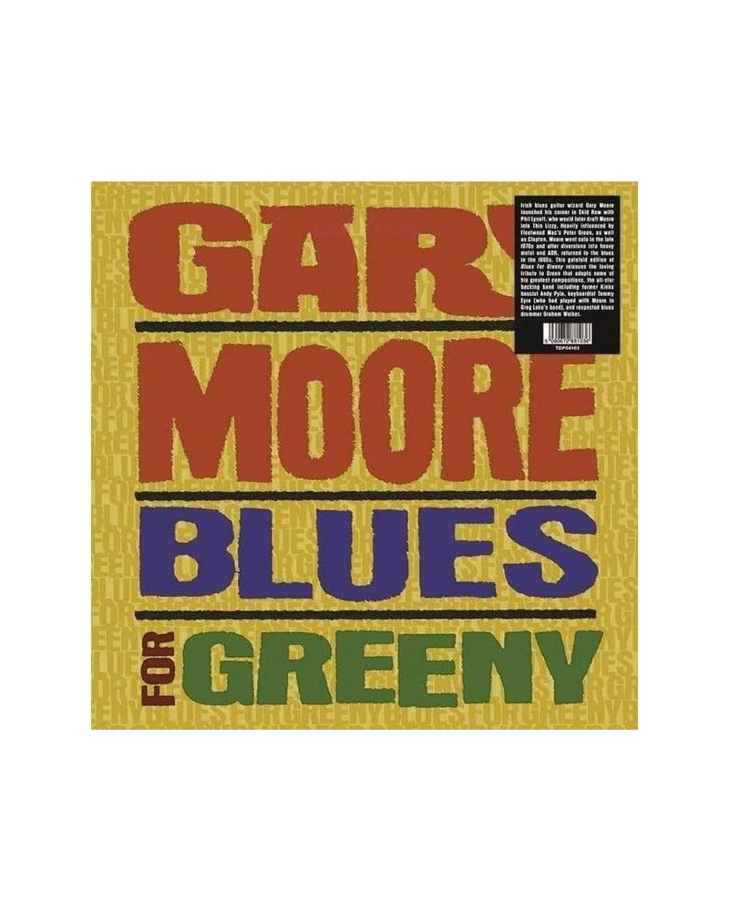 Gary Moore Blues For Greeny Vinyl Record $10.15 Vinyl