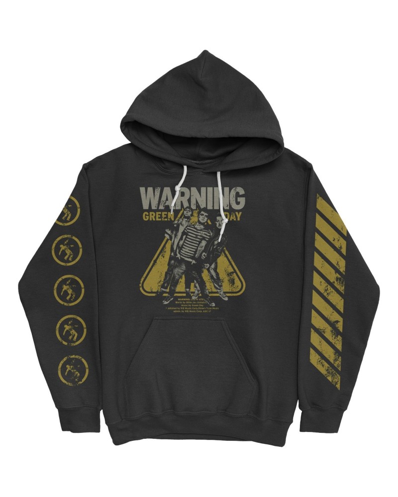 Green Day Warning Sign Hoodie $23.40 Sweatshirts