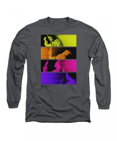 Jimi Hendrix Electric Blocks Long Sleeve T-Shirt $10.50 Shirts