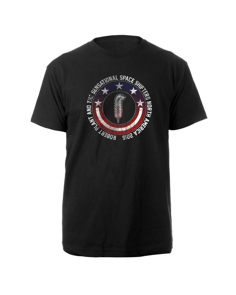 Robert Plant Patriotic Quill Itinerary Tee $8.48 Shirts