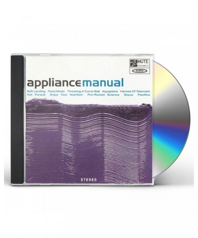 Appliance MANUAL CD $7.00 CD