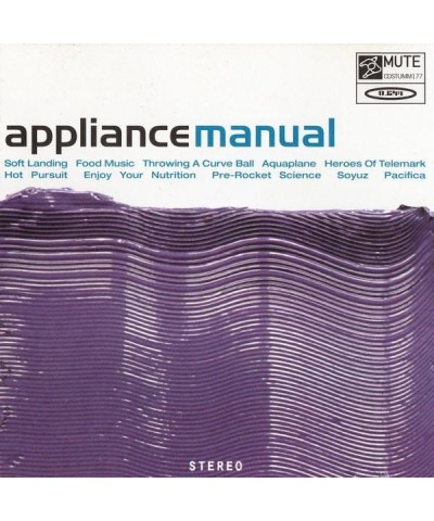 Appliance MANUAL CD $7.00 CD