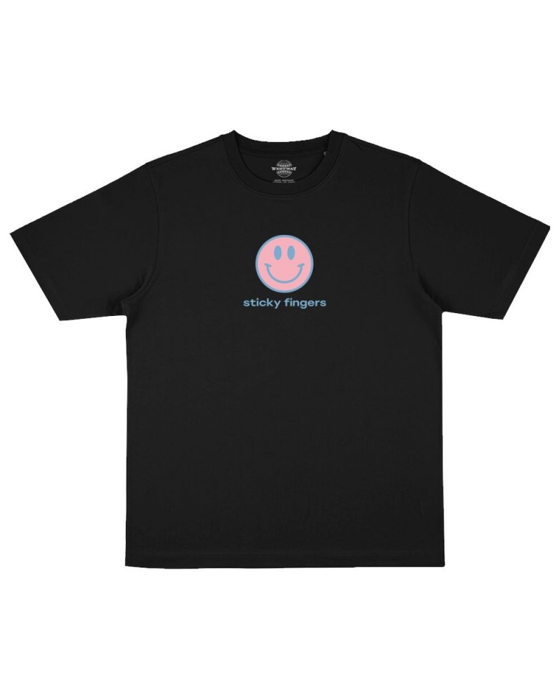 Sticky Fingers SMILEY BLACK T-SHIRT $9.32 Shirts