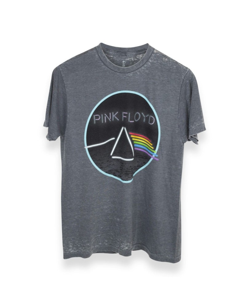 Pink Floyd Grey Pink Floyd Neon Circle Logo '73 US Tour Tee $1.95 Shirts