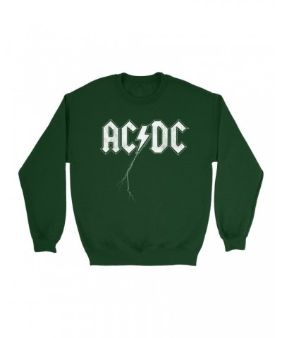 AC/DC Sweatshirt | Lightning Strike Logo Sweatshirt $11.53 Sweatshirts