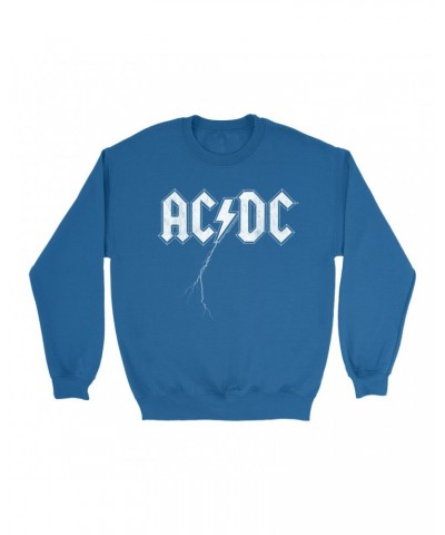 AC/DC Sweatshirt | Lightning Strike Logo Sweatshirt $11.53 Sweatshirts