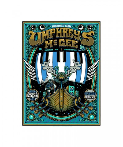 Umphrey's McGee Rockjavik 2022 Official Event Poster $17.60 Decor