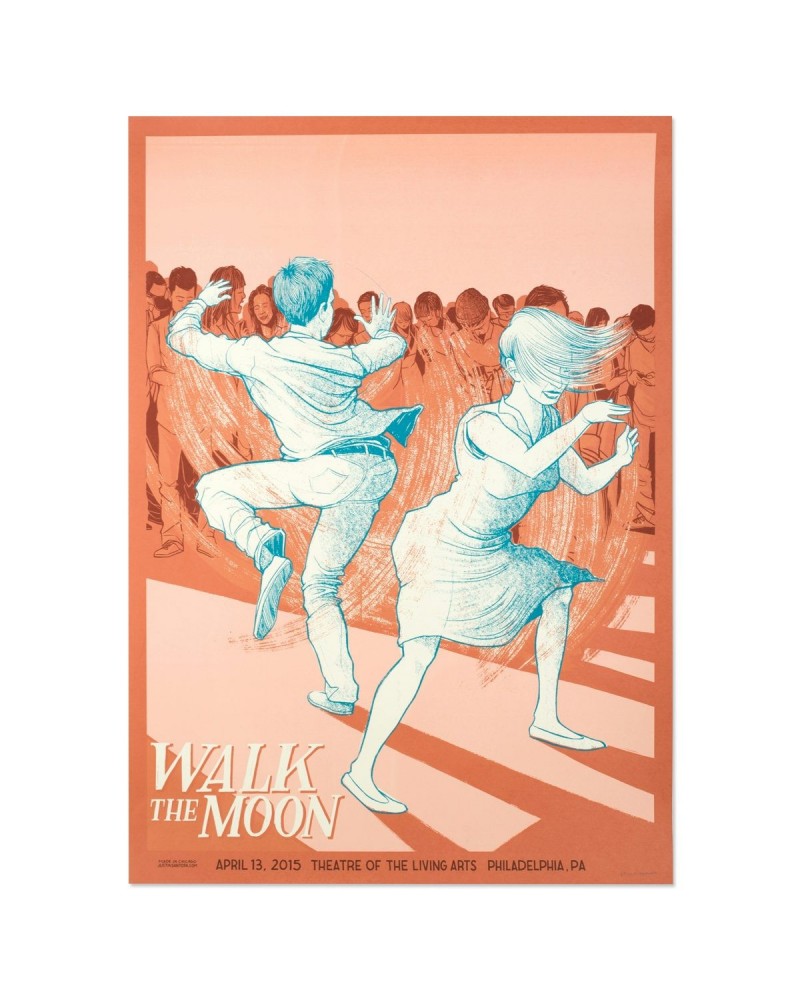 WALK THE MOON Poster April 13 2015 Theatre of The Living Arts Philadelphia PA Unsigned $8.60 Decor