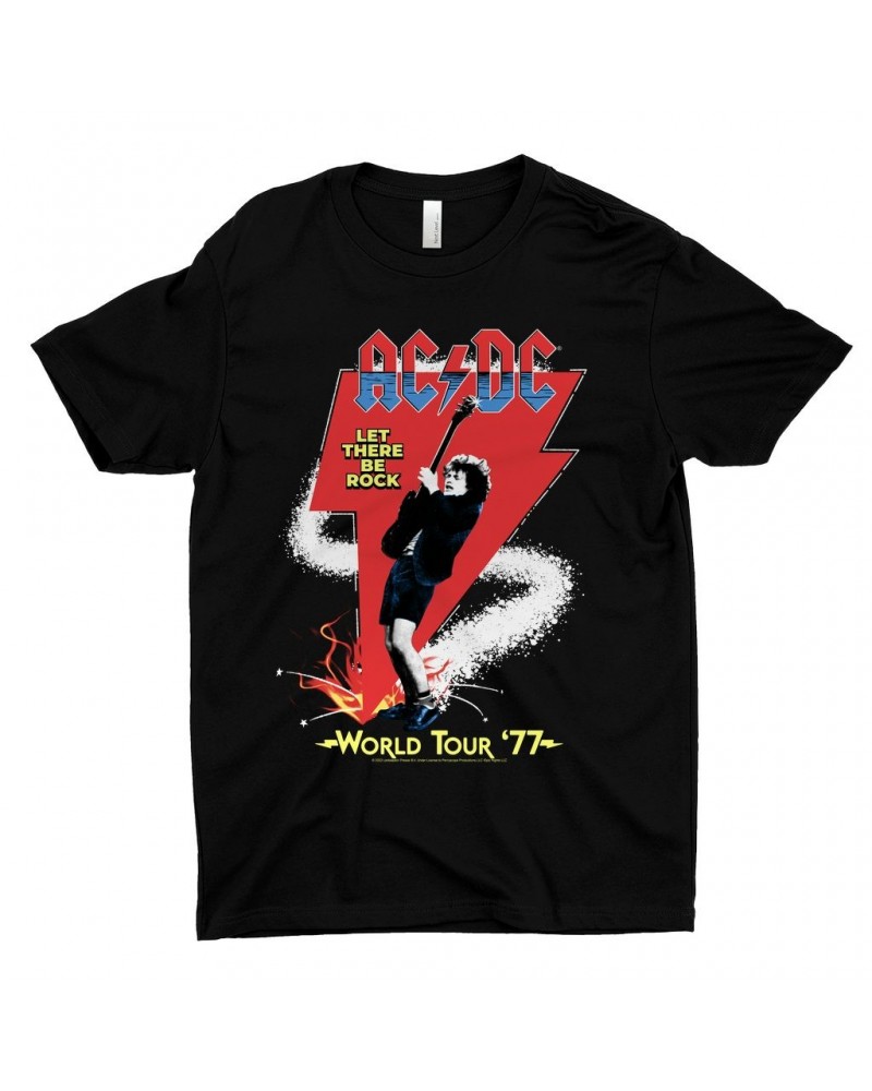 AC/DC T-Shirt | Let There Be Rock World Tour 1977 Shirt $11.48 Shirts