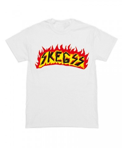 Skegss Flame White Tee $15.75 Shirts