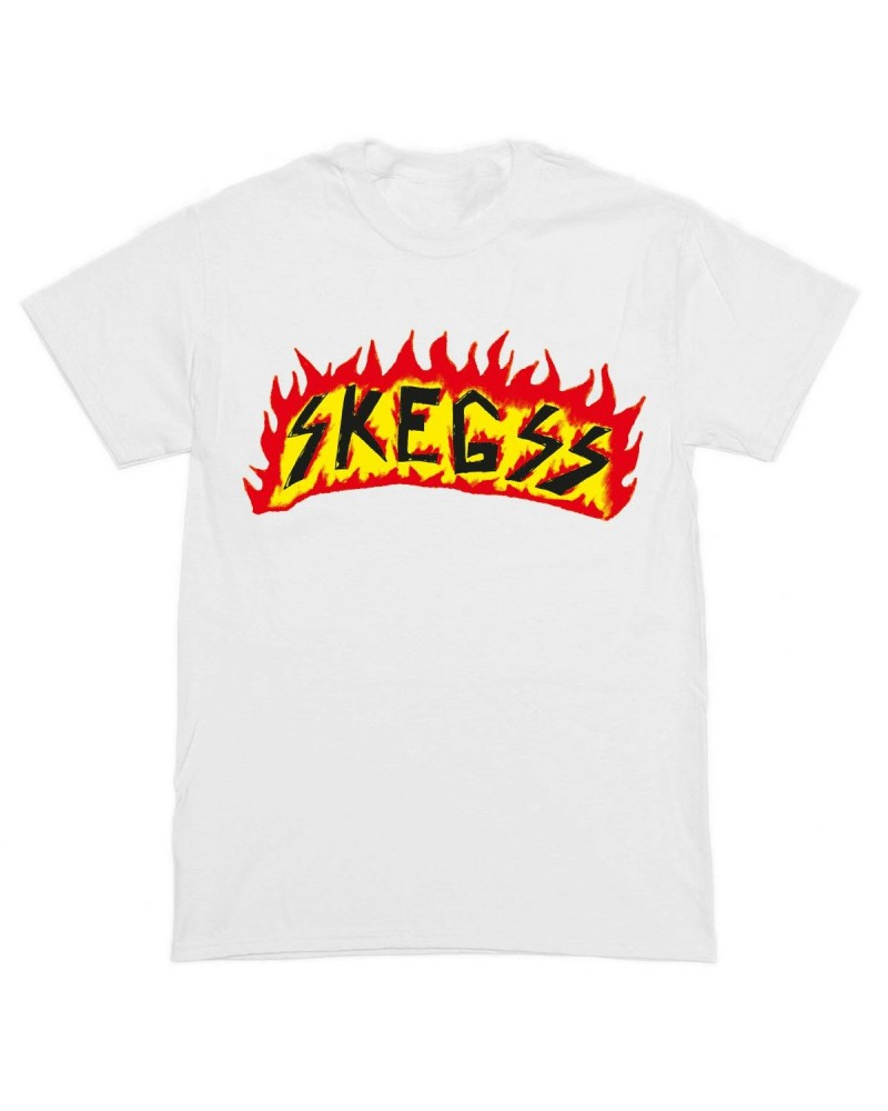 Skegss Flame White Tee $15.75 Shirts