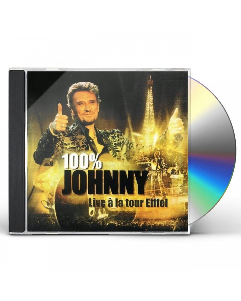 Johnny Hallyday 100% JOHNNY: LIVE A LA TOUR EIFFEL CD $5.92 CD