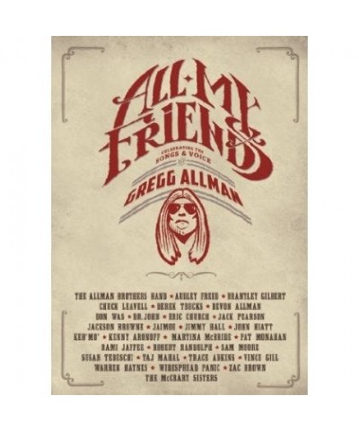 Gregg Allman ALL MY FRIENDS: CELEBRATING THE SONGS & VOICE OF Blu-ray $10.75 Videos