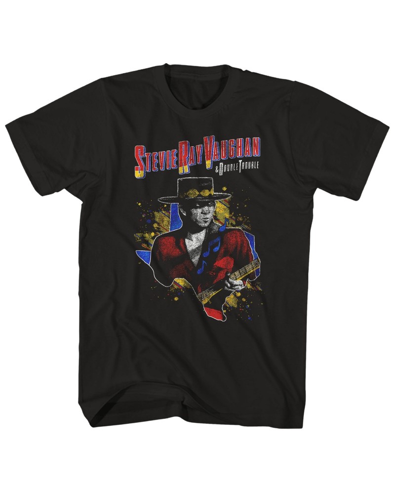 Stevie Ray Vaughan T-Shirt | Double Trouble ’84 Tour Shirt (Reissue) $3.77 Shirts