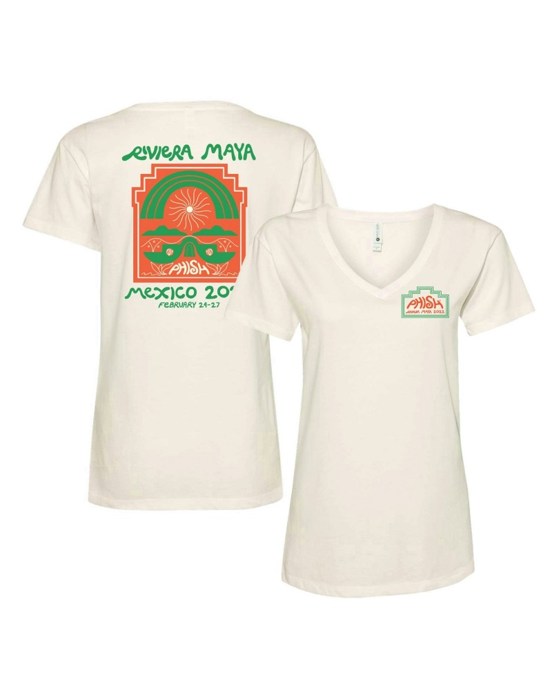 Phish Women's Mayan V-Neck on Natural $8.33 Shirts