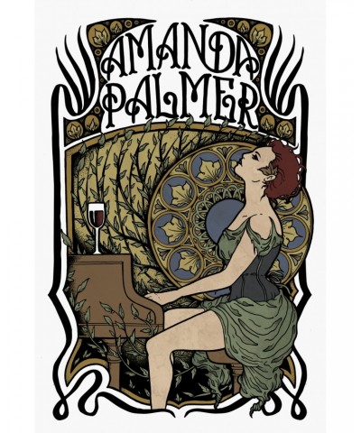 Amanda Palmer AFP Art Nouveau Poster $24.50 Decor