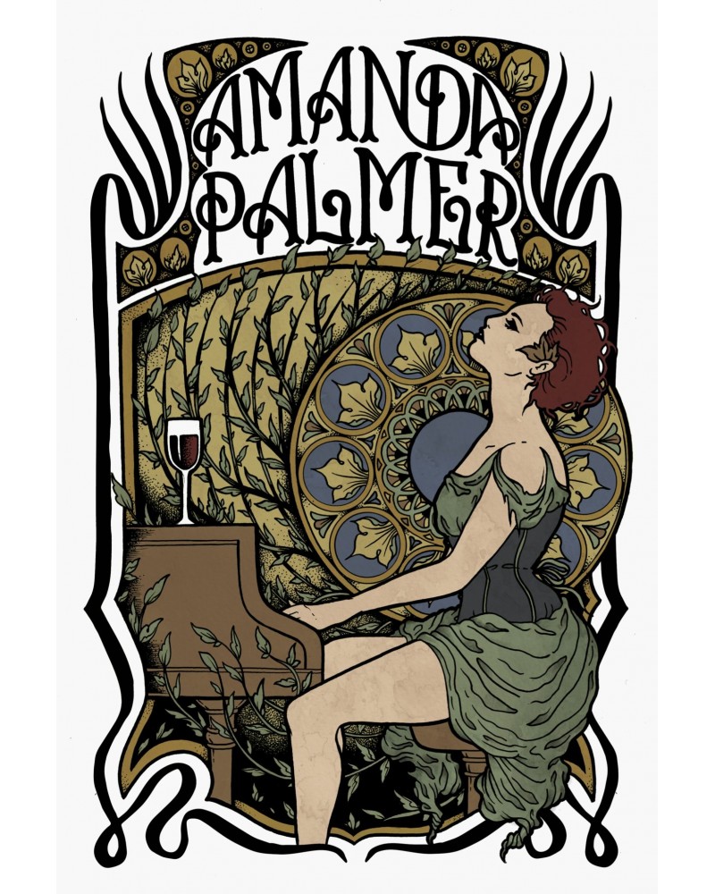 Amanda Palmer AFP Art Nouveau Poster $24.50 Decor